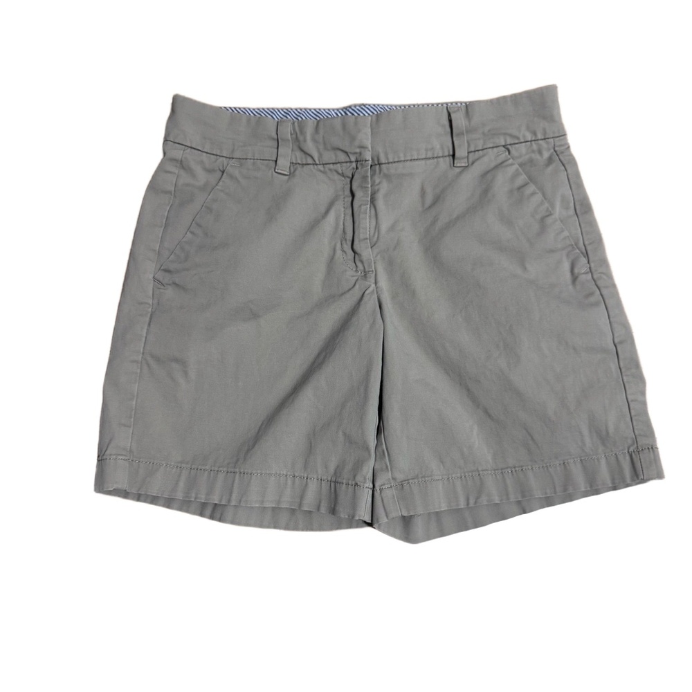 Tommy Hilfiger Womens Size 2 Tan Khaki Cuffed Chino Belt Loop Shorts
